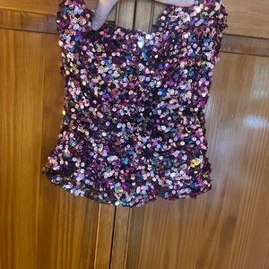 Zara sequin tube top